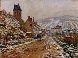 Claude Monet The Road in Vetheuil in Winter painting